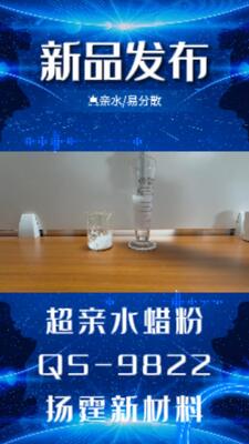 हाइड्रोफिलिक माइक्रो-पाउडर मोम, पानी आधारित स्याही में उपयोग किया जाता है