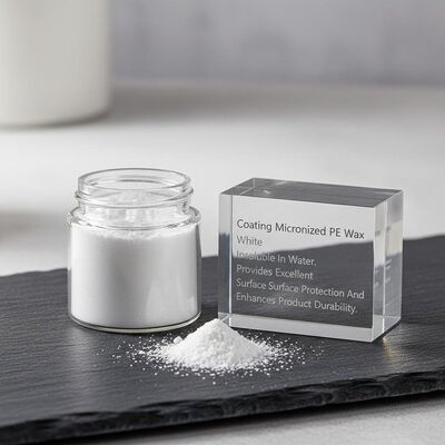 कोटिंग माइक्रोनized पीई वैक्स सफेद पानी में अघुलनशील उत्कृष्ट सतह सुरक्षा प्रदान करता है और उत्पाद स्थायित्व को बढ़ाता है